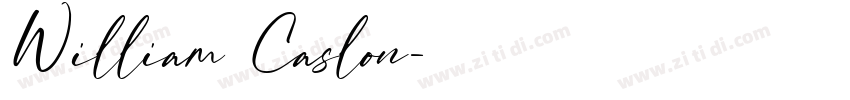William Caslon字体转换